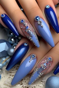 Navy Nail Designs, Navy Nails Design, Nail Designs Winter, Hindi Bollywood Movies, Navy Nails, Rainbow Nail, Queen Nails, Hd Print, Winter Nail Designs