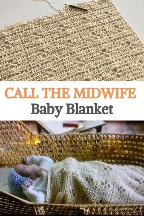 Crochet Call The Midwife Blanket, Midwife Blanket Crochet Pattern, Midwife Crochet Blanket Free Pattern, Call The Midwife Blanket Pattern Free, Call The Midwife Blanket, Free Baby Patterns, Vintage Baby Blanket, Hospital Blankets, Crocheted Things