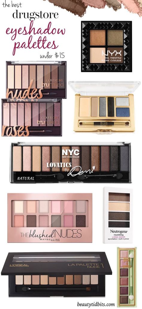 Looking for the best drugstore eyeshadow palette? Here are 8 top-notch drugstore palettes that give you the best bang for your buck! Best Drugstore Eyeshadow Palette, Eyeshadow Palette For Blue Eyes, Must Have Eyeshadow Palettes, Cheap Eyeshadow Palette, Best Drugstore Eyeshadow, Blue Pallet, Affordable Eyeshadow Palettes, Drugstore Eyeshadow Palette, Drugstore Eyeshadow