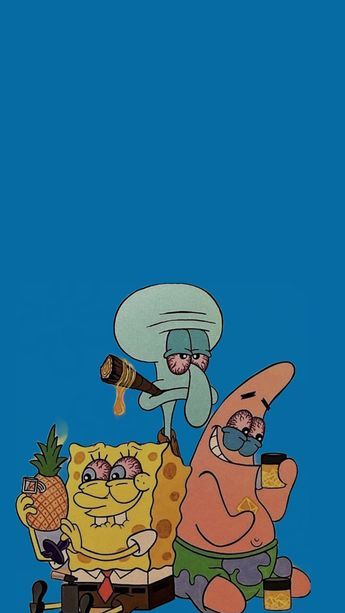 Spongebob And Patrick, Trippy Cartoon, Dope Cartoons, Trippy Iphone Wallpaper, Simpsons Art, Spongebob Wallpaper, Image Swag, Cartoon Wallpaper Hd, Trippy Wallpaper