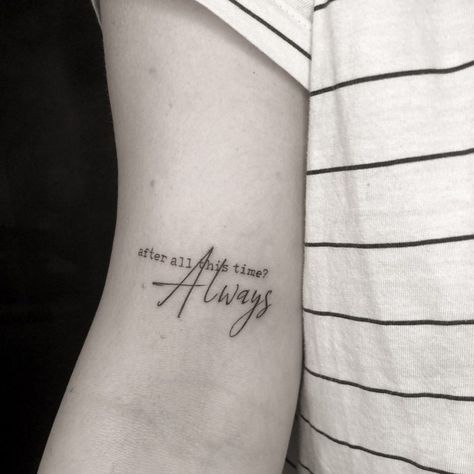 Harry Potter Quotes Tattoo Ideas, Always Tatoos Harry Potter, Small Tattoo Ideas Harry Potter, Harry Potter Related Tattoos, Tiny Harry Potter Tattoos For Women, Small Tattoo Harry Potter, Pretty Harry Potter Tattoos, Simple Harry Potter Tattoo Designs, Harry Potter Memorial Tattoo