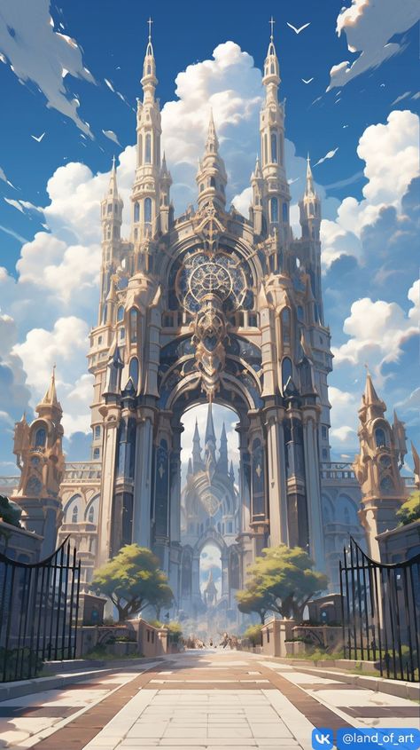 Cyberpunk Castle, Fantasy City Modern, Isekai World, Environments Art, Dragon Palace, Lichtenstein Castle, Architecture Classic, Magic City, Castle In The Sky