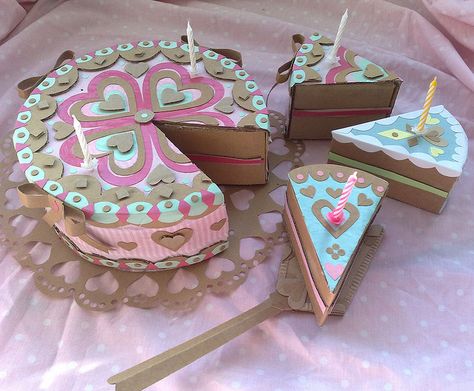 Cardboard Cakes | Flickr - Photo Sharing! Food Props Diy, Foam Board Projects, Sweets Art, Cardboard Props, Diy Birthday Cake, Cardboard Model, Food Sculpture, Cardboard Box Crafts, Cardboard Sculpture