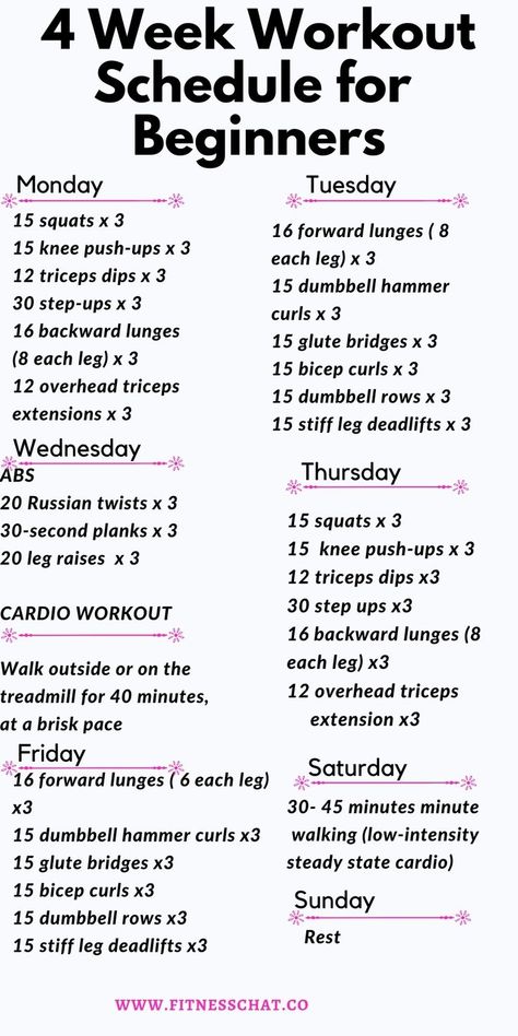 Workout Challenge For Beginners, Beginner Workout Schedule, 30 Day Fitness Challenge, 4 Week Workout, Motivasi Diet, Week Workout, Workout Routines For Beginners, Month Workout, Resep Diet