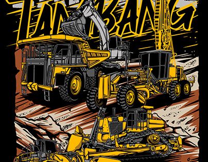 Rakel Sablon, Mining Tools, Mining Logo, Iron Worker, Truk Besar, Mining Truck, Cartoon Cars, Vintage Logos, Mining Equipment