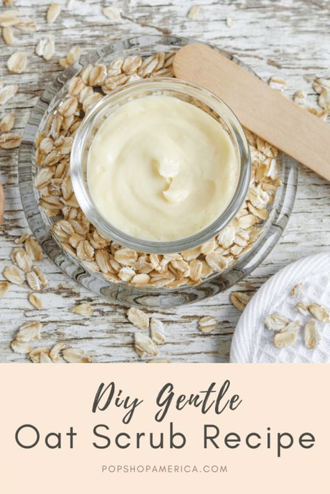 Oat Body Scrub, Diy Gentle Face Exfoliator, Oatmeal Body Scrub Diy, Oatmeal Body Scrub, Sugar Wax Recipe Diy, Gentle Face Exfoliator, Oatmeal Face Scrub, Sugar Wax Recipe, Holistic Spa