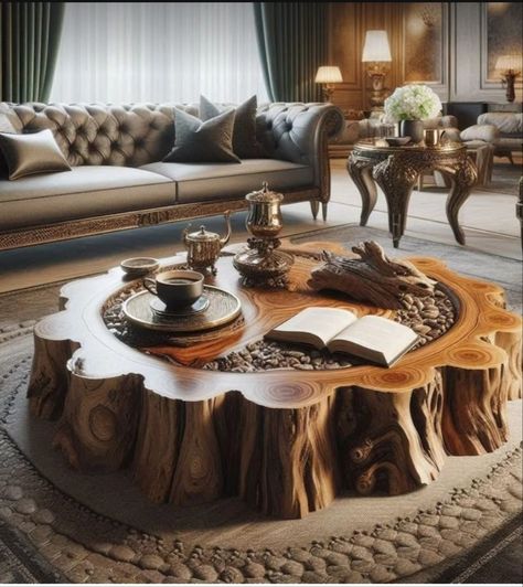 Tree Trunk Coffee Table, Tree Coffee Table, Tree Trunk Table, Log Coffee Table, Trunk Coffee Table, Live Edge Shelves, Live Edge Design, Wood Table Design, Wooden Artwork