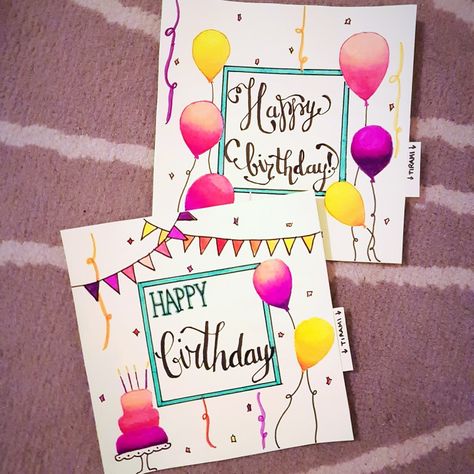 Brush pen and lettering Doodle With Brush Pen, Brush Pen Background, Happy Birthday Brush Pen, Brush Lettering Happy Birthday, Write Happy Birthday Hand Lettering, Pen Background, Calligraphy With Brush Pens Quotes, For Birthday Card, Sketch Pen