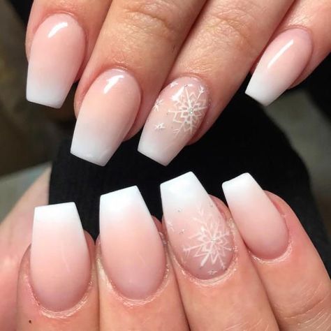 Pastel Glitter Nails, Perfect Snowflake, Nails With Snowflakes, Snowflake Nail Design, Snowflake Nail, Snowflakes Art, Nail Designs Ideas, Sally Beauty Supply, Pink Ombre Nails