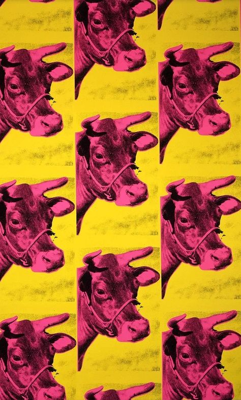 Andy Warhol Prints Posters, Andy Warhol Graphic Design, Andy Warhol Wallpaper, Helios Art, Andy Warhol Poster, Andy Warhol Museum, Andy Warhol Pop Art, 1970s Art, Cow Wallpaper