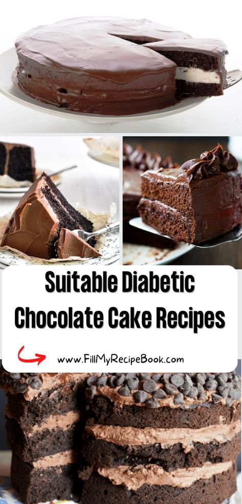 Low Sugar Cake Recipe, Diabetics Recipes, Low Sugar Cakes, Dairy Free Cake Recipe, Sugar Free Cake Recipes, Sugar Free Chocolate Cake, Sugar Free Desserts Easy, Recipes For Diabetics, Chocolate Cake Recipes