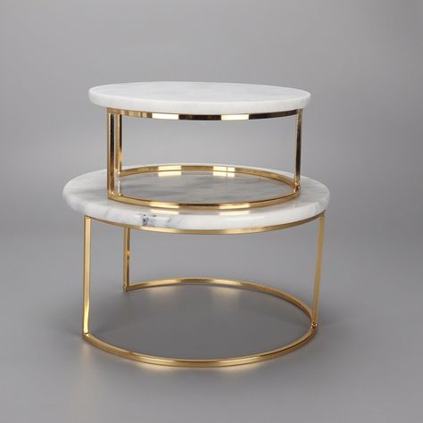 2 Tier nesting cake serving stand with gold metal marble cake stand https://m.alibaba.com/product/1600216481835/2-Tier-nesting-cake-serving-stand.html?__sceneInfo={"cacheTime":"1800000","type":"appDetailShare"} Restaurant White, Marble Cake Stand, Dessert Display Stand, Fruit Trays, Metal Cake Stand, Serving Stand, Cake Serving, Marble Cake, Wedding Cake Stands