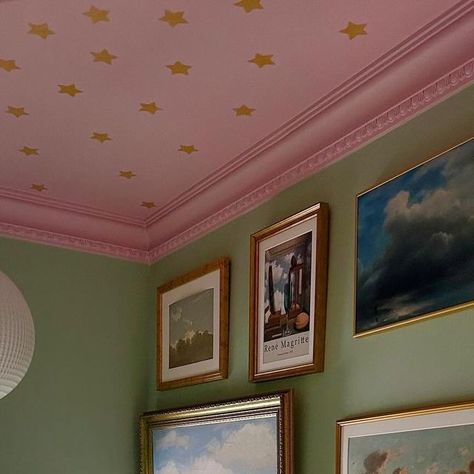 Color Stairs, Morning Thought, Hallway Colours, Cloud Wall, Good Week, Maximalism, The Cloud, Dream Rooms, Childrens Bedrooms