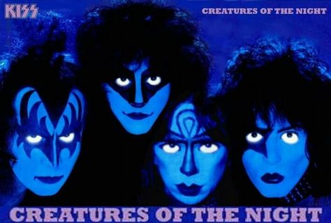 KISS: Creatures Of The Night. Kiss Album Covers, Banda Kiss, Kiss Artwork, Nights Lyrics, Football 49ers, Vinnie Vincent, The Velvet Underground, Eric Carr, Peter Criss