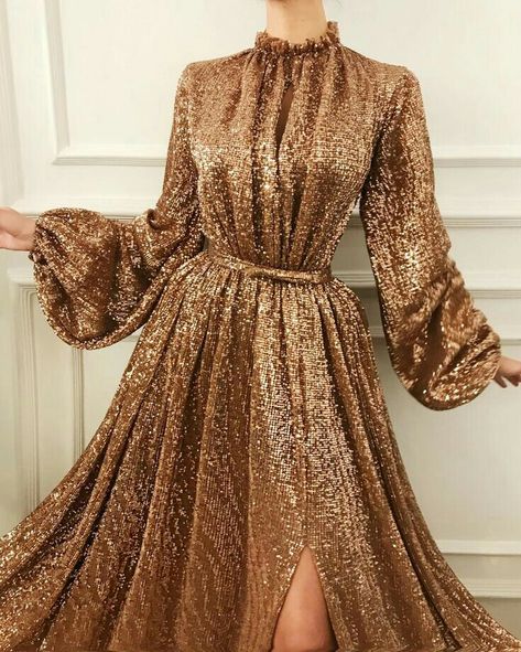 High Neck Prom Dresses, Fashion Definition, High Neck Prom Dress, Soiree Dress, Evening Dresses With Sleeves, Long Sleeve Evening Dresses, Long Sleeve Sequin, Handmade Dresses, Kate Moss