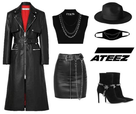 ATEEZ hala hala Outfit | ShopLook Ateez Hala Hala Outfit Inspired, Ateez Female Outfits, Ateez Cowboy Concert Outfit, Ateez Inspo Outfits, Ateez Outfit Inspiration, Ateez Outfits Inspired Crazy Form, Halateez Outfits, Kpop Concert Outfit Ideas Ateez, Ateez Hala Hala Outfits