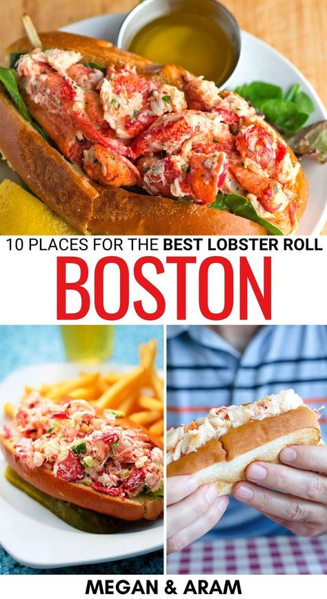 Boston In The Fall, Boston Bucket List, Boston Living, Lobster Roll Recipes, Boston Travel Guide, Boston Vacation, Best Lobster Roll, Boston Food, Boston History