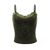 Amazon Fits, Outfit Army, Clubwear Outfits, Earth Fairy, Punk Rock Princess, Crop Top Sleeveless, Gothic Lace, Rave Costumes, Lace Trim Cami