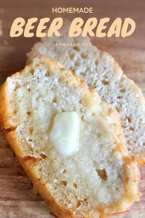 Homemade Beer Bread, Holiday Breads, Bread Machine Recipe, Beer Bread Recipe, Homemade Beer, Bread Machine Recipes, Easy Bread Recipes, Self Rising Flour, Beer Recipes