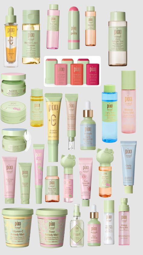 I ❤️ Pixi products! #outfitinspo #beauty #preppy #pixi #skincare #makeup #pink #green #summer #sports #tv #spring #slay Makeup Preppy, Koleksi Makeup, Pixie Makeup, Drunk Elephant Skincare, Pixi Beauty, Sephora Skin Care, Perfect Skin Care Routine, Pretty Skin Care, Skin Care Items