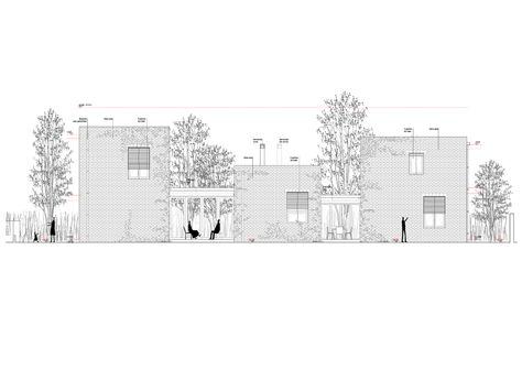 Architects: H Arquitectes  Location: Sant Cugat del Vallès, Barcelona, Spain Architects In Charge: David Lorente, Josep Ricart, Xavier Ros, Roger Tudó Area: 323 sqm Year: 2013 Master Thesis, Elevation Drawing, Brick Arch, Architecture Elevation, Outdoor Living Rooms, Architecture Graphics, Architectural Section, Architectural Drawing, Ground Floor Plan