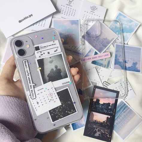 Visit the link to check out more DIY Aesthetic clear phone case ideas and inspirations Carcase Iphone, Imagenes Aesthetic, Diy Phone Case Design, Phone Case Diy Paint, Kpop Phone Cases, Vintage Phone Case, Purple Quotes, Produk Apple, Accessoires Iphone