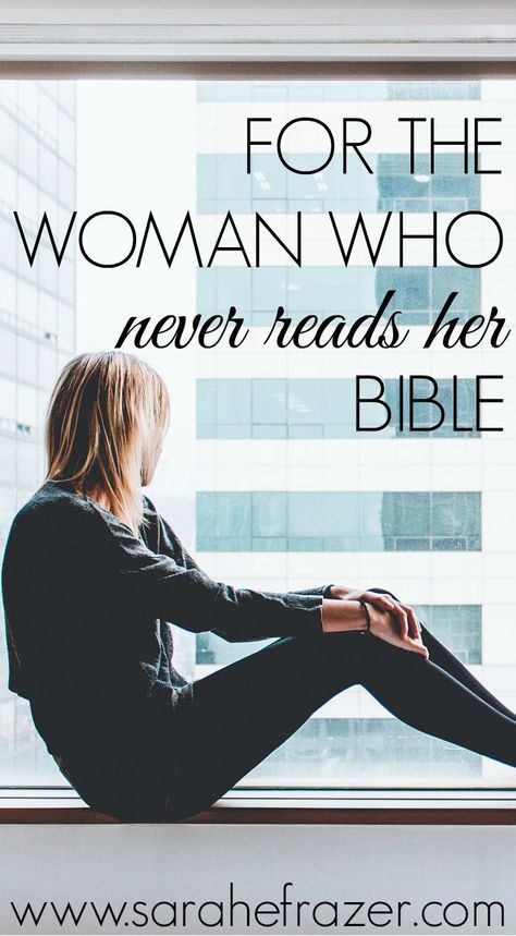 For the Woman Who Never Reads Her Bible - Sarah E. Frazer Bible Studies For Beginners, Bible Study Help, Bible Study Methods, Bible Study Tips, Bible Study Notebook, Devotional Books, Bible Study Tools, Bible Study Notes, Bible Reading Plan