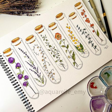 Watercolor Science Art, Chemistry Drawing, Science Watercolor, I Love Science, Watercolor Ideas, Science Art, Hello Friend, Watercolor Flowers, Chemistry