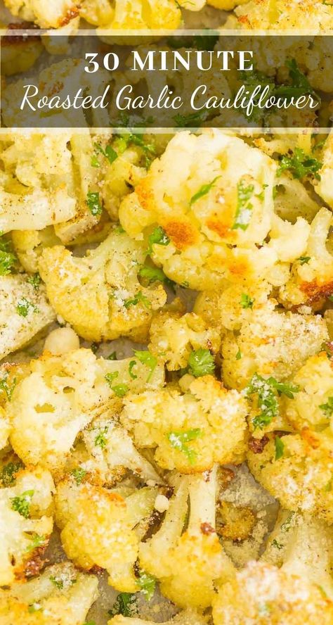 Cauliflower Side Dish, Garlic Cauliflower, Roasted Cauliflower Recipes, Roasted Garlic Cauliflower, Cook Rice, Side Dish Recipes Easy, Easy Side Dish, Healthy Side, Super Food