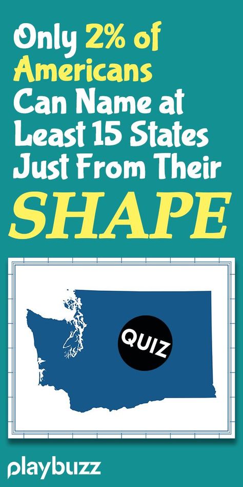 We'll show you the shape of a state - you name it. If you can get 15 correct, you're one of only 2% of Americans who can do the same! *** #PlaybuzzQuiz General Knowledge Quiz Trivia Questions USA Geography United States History IQ Test Playbuzz Quiz State Capitals Quiz, History Quiz Questions, Geography Quiz Questions, World Geography Quiz, Usa Geography, Geography Test, Geography Quizzes, Geography Trivia, United States Geography