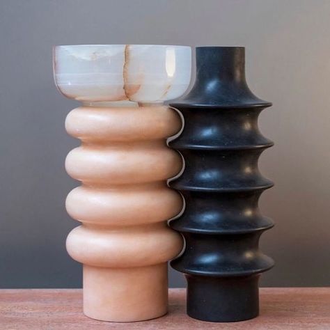 ShanadeMcAllisterFisherDesign on Instagram: “Affinità Elettive collection of embracing vases by @studiopepe_official for @blocstudios . . . . . #sculpture #marble #vessels #luxecraft…” Marble Vase Design, Sculpture Marble, Chemical Compounds, Marble Accessories, Marble Vase, Pink Vase, Black Vase, Vase Design, Diy Table