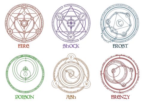 Magic Circle Crochet, Transmutation Circle, Skyrim Nexus Mods, Magic Theme, Magic System, Elemental Magic, Alchemy Symbols, Magic Symbols, Symbol Tattoos