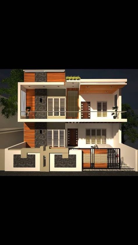 Best 3 bhk Home Design for 30 feet by 40 plot 40 Feet Front Elevation Modern, 30 Feet Front Elevation Modern, 3bhk House Design, Punjab House, Modern Elevation, Three Story House, Affordable House Plans, Small House Elevation, Small House Elevation Design