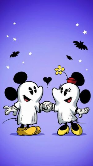 Disney Halloween Wallpaper, Wallpaper Mickey Mouse, Disney Horror, Halloween Wallpaper Iphone Backgrounds, Halloween Wallpaper Backgrounds, Halloween Wallpaper Cute, Minnie Mouse Halloween, Halloween Disney, Mickey Mouse Halloween