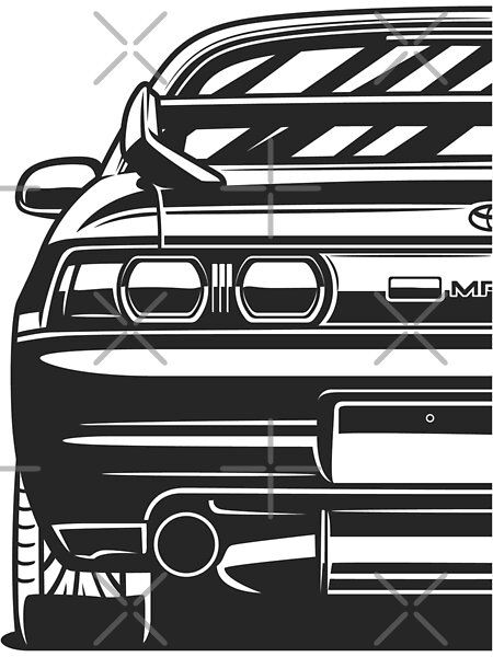 MR2 SW20 by OlegMarkaryan | Redbubble Oleg Markaryan, Toyota Mr2 Sw20, Order Illustration, Mr2 Sw20, Car Silhouette, Gas Monkey, Cool Car Drawings, Car Vector, Toyota Mr2