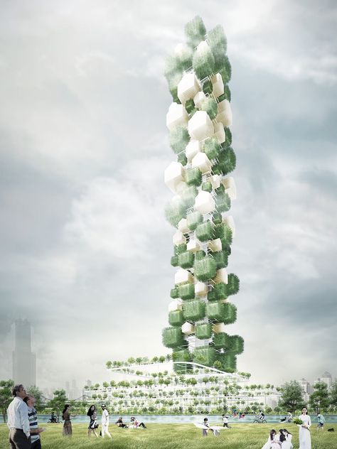 eVolo Magazine Announces 2019 Skyscraper Competition Green Tower, Architecture Magazine, Vertical Farming, Architectural Competition, Tower Building, Tower Design, Architecture Magazines, Architectural Sketch, Urban Farming