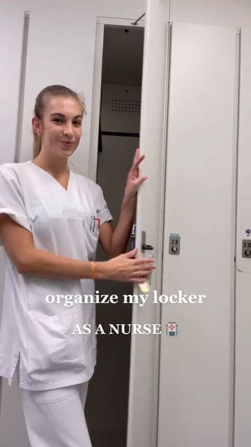 Nurse Locker Ideas, Work Locker Organization Nurse, Work Locker Ideas Nurse, Nurse Locker Organization, Locker Organization, New Grad Nurse, Nurses Station, Nurse Aesthetic, Nurse Stickers