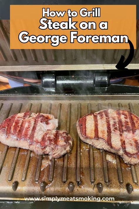 Make restaurant-quality steaks at home with your George Foreman grill. This guide covers everything from ribeye and NY strip to sirloin and flank. Get the best results for a perfect medium rare steak every time. Click to see the recipe for grilling steak on George Foreman. Steak Indoors, George Foreman Recipes, Grilling Steak, Grilling The Perfect Steak, High Protein Dishes, George Foreman Grill, Homemade Baked Beans, The Perfect Steak, Tenderloin Steak