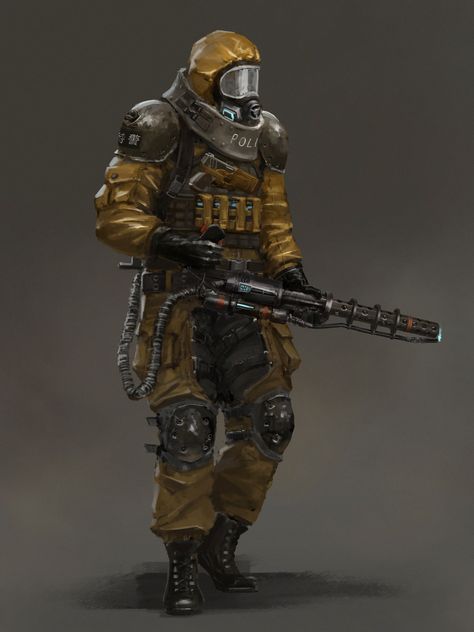 ArtStation - practice, Ningbo Jiang Post Apocalyptic Hazmat Suit, Sci Fi Hazmat Suit, Hazmat Soldier Concept Art, Biohazard Soldier, Hazmat Suit Concept Art, Hazmat Soldier, Hazmat Suit Art, Zombie Apocalypse Outfits Male, Apocalyptic Soldier