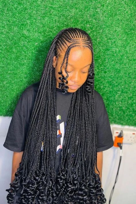 25 Stylish Middle Part Tribal Braids: Centering Tradition with Trend All Back Hairstyle, Latest Hair Braids, Latest Braided Hairstyles, Different Braids, Braided Hairstyles For Black Women Cornrows, Feed In Braids Hairstyles, Quick Braided Hairstyles, Box Braids Hairstyles For Black Women, Braided Cornrow Hairstyles