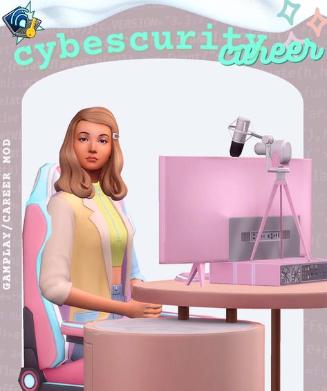 Cybersecurity Career Mod | maplebell on Patreon Sims 4 Jobs, Sims 4 Cas Mods, Sims 4 Cc Kids Clothing, Play Sims 4, The Sims 4 Packs, Tumblr Sims 4, Play Sims, Sims 4 Gameplay, Sims 4 Characters