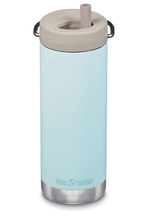 I'm obsessed with this water bottle! My FAVORITE feature is the straw that can be closed away to prevent any dirt getting in or spillage - not to mention how cute it is!! Kleen Kanteen, Klean Kanteen, Black Everything, Bottle With Straw, Carbonated Drinks, Best Gifts For Her, Water Bottle With Straw, Bottle Cap, Reusable Water Bottle