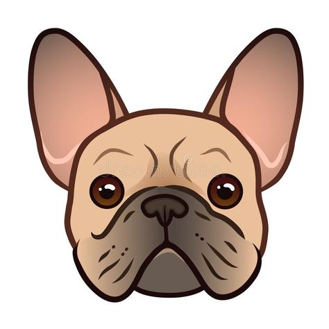 French Bulldog Face Vector Cartoon Illustration. Cute Friendly Fat Chubby Fawn Bulldog Puppy Face. Pets, Dog Lovers, Animal Themed Stock Illustration - Illustration of brown, friendly: 153333247 French Bulldog Cartoon, Cartoon Dog Drawing, French Bulldog Drawing, Bulldog Drawing, French Bulldog Art, French Dogs, Puppy Sitting, French Bulldog Funny, Bulldog Francese