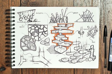 Urban Spaces Design, Floating Architecture, Conceptual Sketches, Ecology Design, Conceptual Drawing, Design Sketchbook, Interior Design Presentation, Architecture Concept Diagram, Interior Design Sketches