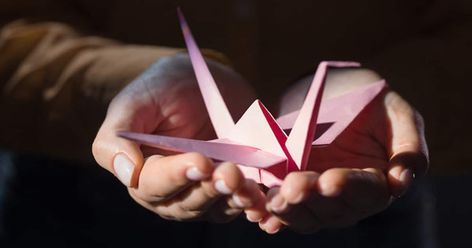 Origami Crane Meaning, Crane Meaning, Collage Craft, Hiroshima Peace Memorial, Diy Collage, Origami Artist, Collage Diy, Hobbies To Try, How To Make Origami