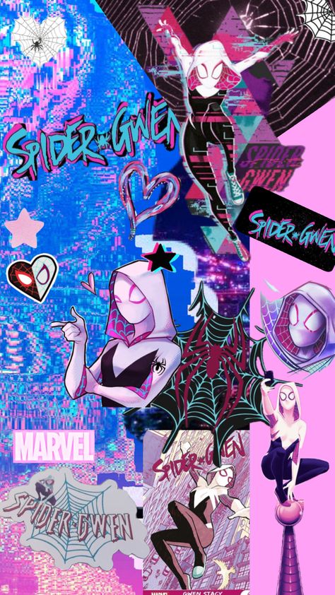 Hyperpop Wallpaper, Gwen Spiderman, Cute Lab Puppies, Spiderman Girl, Spiderman And Spider Gwen, Marvel Phone Wallpaper, Hello Kitty Wallpaper Hd, Album Cover Wallpaper Collage, Spiderman Drawing