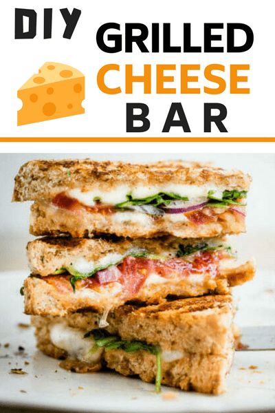 Grilled Cheese Party, Grilled Cheese Bar, Cheese Night, Roast Beef Sandwich, Diy Cheese, Diy Grill, Cheese Bar, Sandwich Bar, Simple Vinaigrette