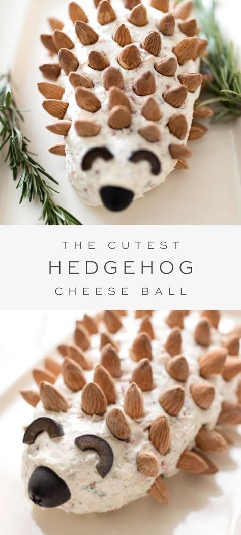 Hedgehog Cheese Ball, Julie Blanner, Crowd Pleasing Appetizers, Cheese Ball Recipes, Fast Easy Meals, Holiday Recipes Christmas, Beautiful Desserts, Fun Easy Recipes, Holiday Events