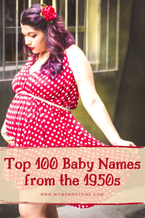 Picking a baby name is fun, and challenging. We're here to help! We've created a list of the Top 100 Baby Names for the 1950s for your inspiration. | Moms Who Think  #babynames #1950 #girlnames #boynames 1950s Names, Debra Kerr, Top Baby Names, 1950s Boy, 1950s Girl, Baby Name Letters, Boy Name Meanings, Middle Names For Girls, Popular Baby Names