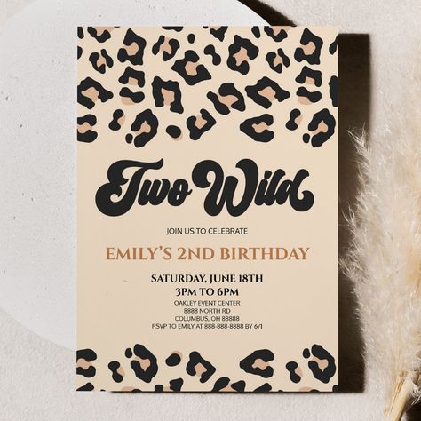 Leopard Print Party Theme, Two Wild, Two Wild Birthday Party Girl, Leopard Birthday Parties, Cheetah Birthday Party, Leopard Print Party, Cheetah Birthday, Leopard Birthday, Wild Birthday Party